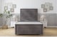 image 1 of Sloomy Ashford Slate Naples Bed Frame With Mattress With 50" Upholstered Headboard 4' Small Double