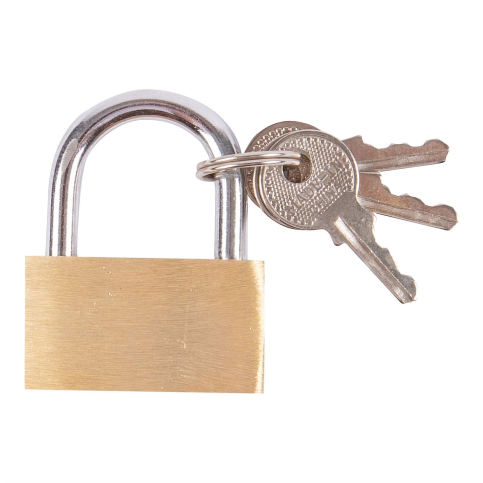 Blackspur Brass Padlock - 3cm | Gold | Brass