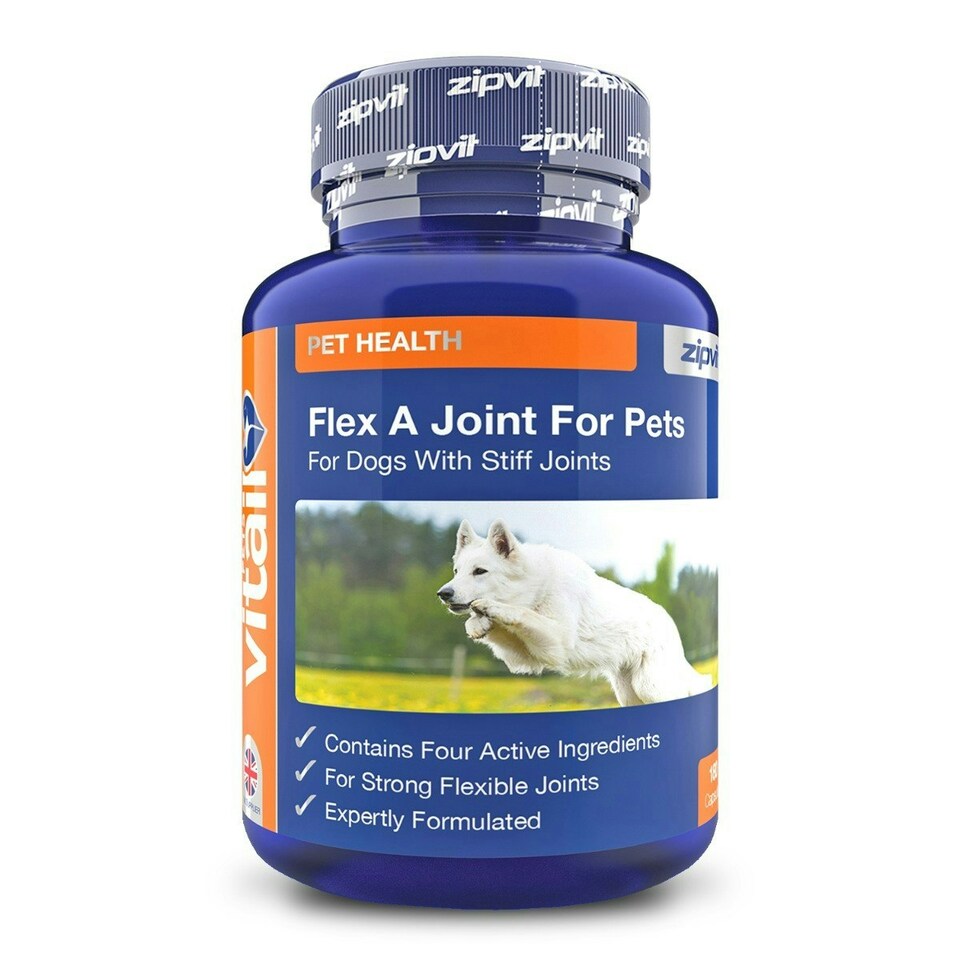 image 1 of Flex A Joint for Pets. Glucosamine for Dogs and Cats Plus Chondroitin and MSM. 180 'Split and Pour' Capsules.
