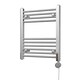 image 1 of Zennor - Chrome Electric Towel Rail H600mm x W500mm Straight 200w Thermostatic