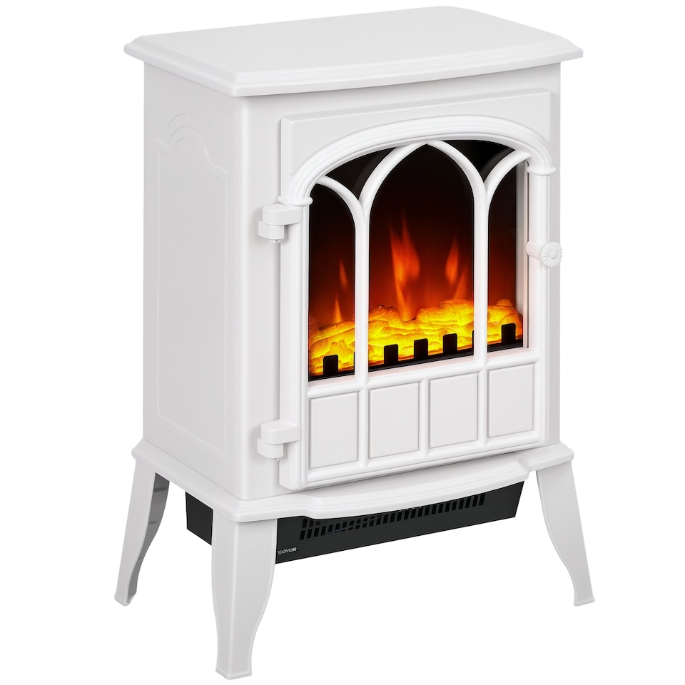 image 1 of HOMCOM Electric Log Burner with LED Flame Effect 1000W/2000W