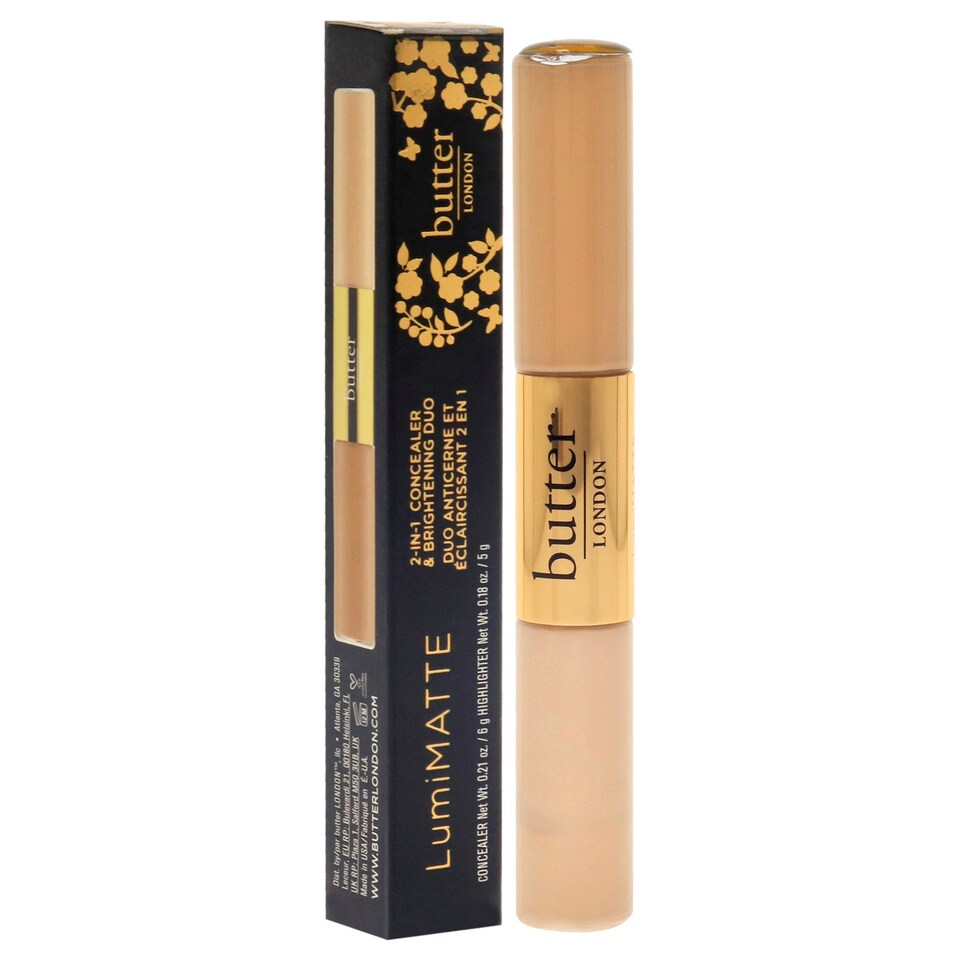 image 1 of Lumimatte 2 in 1 Concealer and Brightening Duo - Light by Butter London for Women - 0.18 oz Makeup