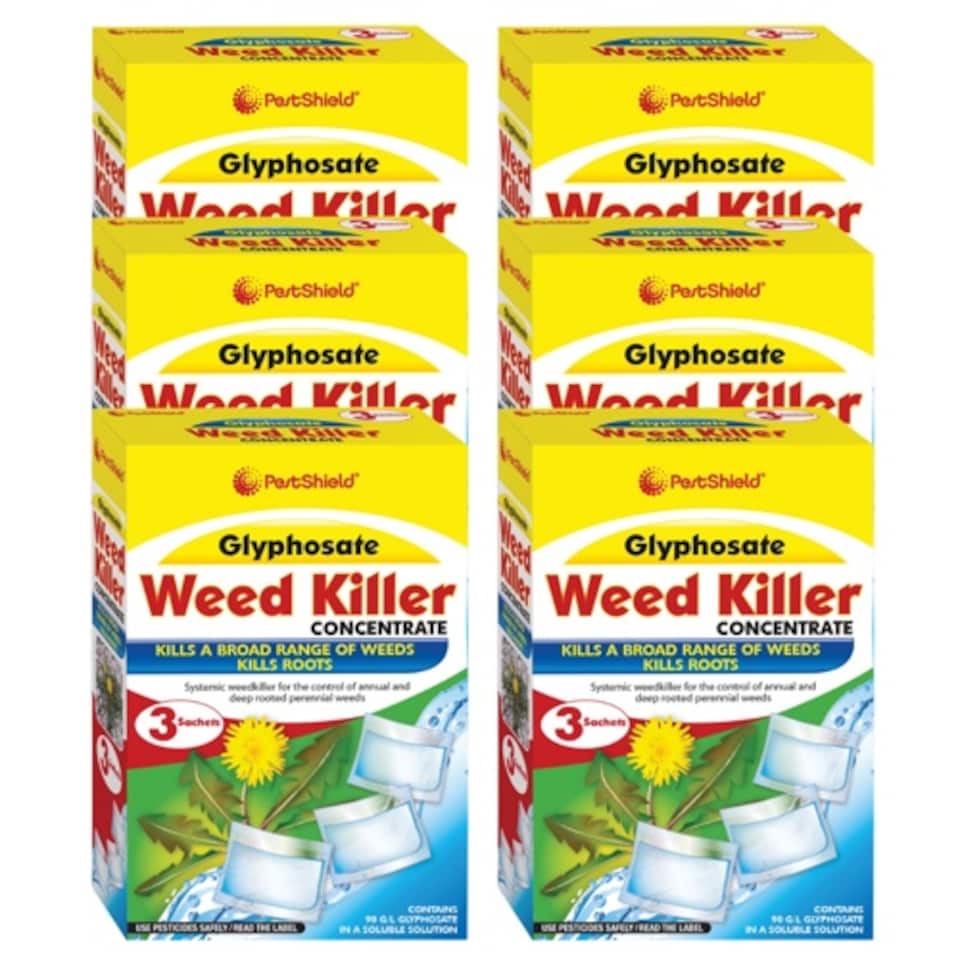 image 1 of Pestshield Glyphosate Weed Killer Concentrate | Yellow | 6 - Yellow | 18 Sachets | 6