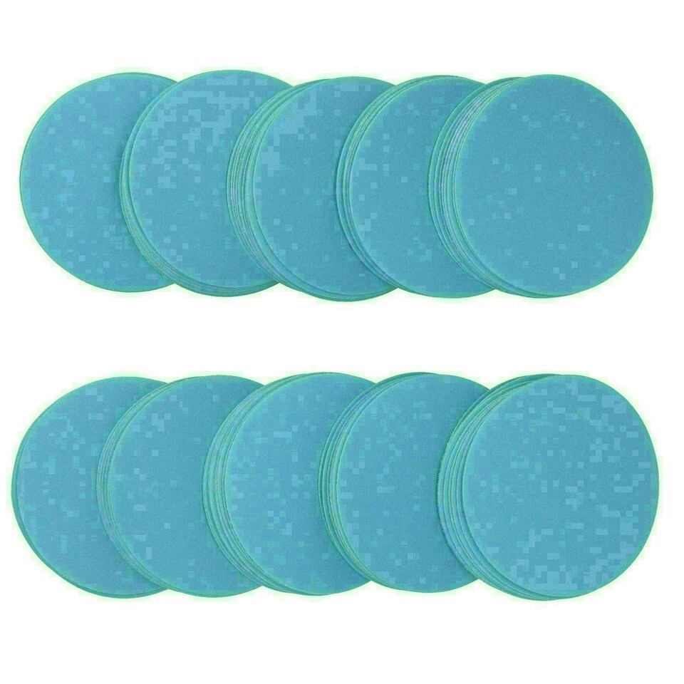 image 1 of 75mm Ceramic Abrasive Sanding Polishing Discs Hook And Loop 400 grit 200pc