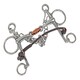 image 2 of Shires Blenheim Rolled Leather Lip Strap Black | Size: One Size
Colour: Black