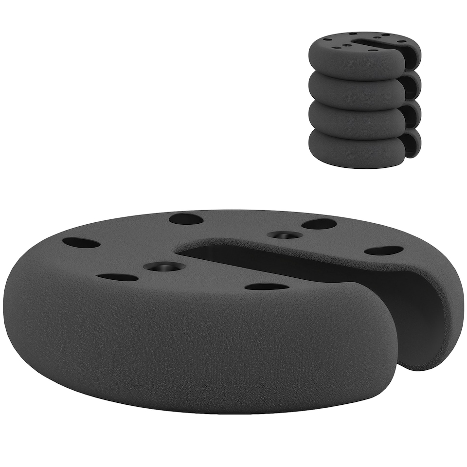 image 1 of Outsunny Pop up Canopy Tent Weights Set of 4 PCs, Leg Weights for Marquee Party Tent Outdoor Canopy, Total 8.8KG