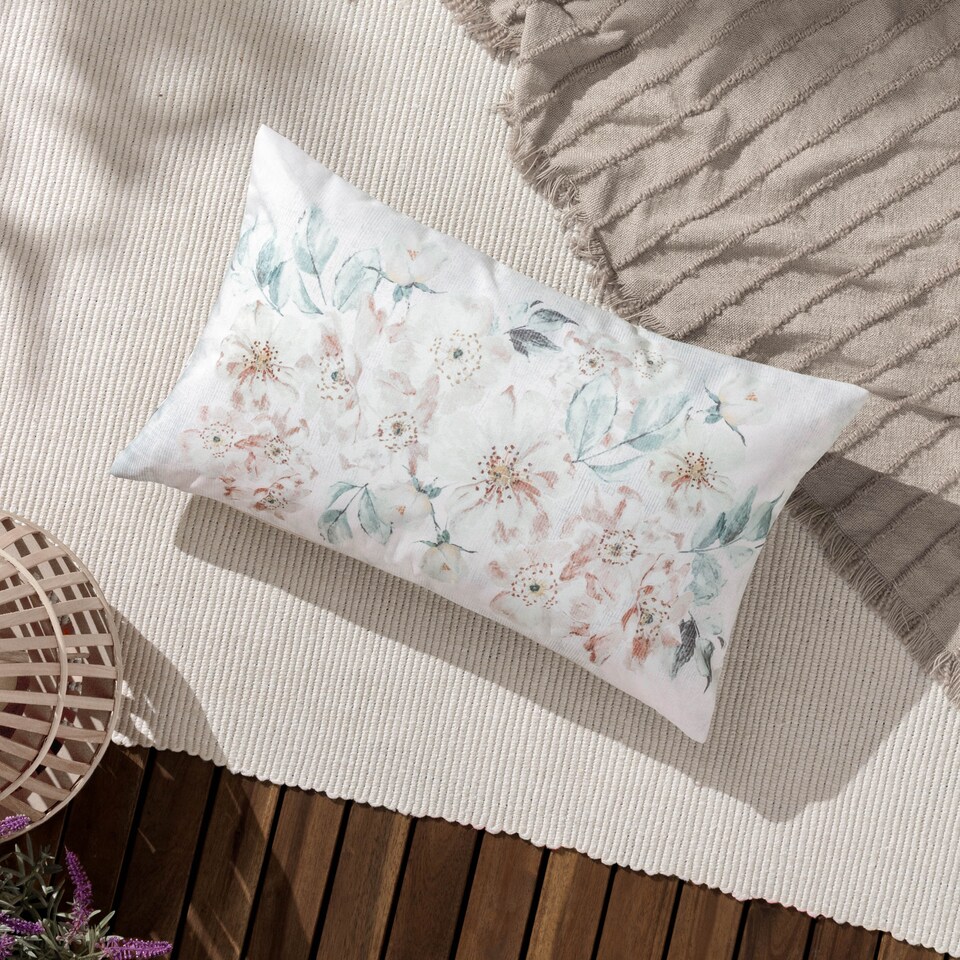 image 1 of Evans Lichfield Canina Floral Outdoor Cushion