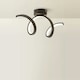 image 3 of ValueLights Infinity Black Single Twist Integrated LED Wall Light