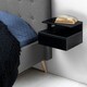 image 5 of Ashlan Bedside Table with 1 Drawer in Black