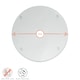 image 3 of Harbour Housewares Round Glass Kitchen Chopping Board - 30cm - Clear | Clear | Clear