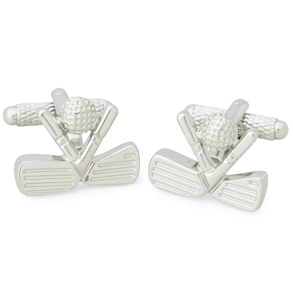 image 1 of Golf Clubs & Ball Cufflinks - Onyx Art CK218