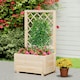 image 3 of COSTWAY Raised Garden Bed 104 cm Wooden Elevated Planter N/A