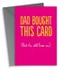 image 1 of Cheeky  Mother's Day Card For Mum