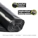 image 3 of Pegdev 10m x 4m 500G Black Heavy Duty Polythene Plastic Sheeting Garden DIY 125MU