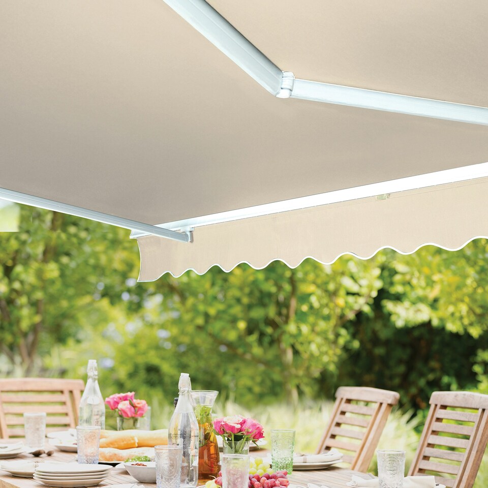image 1 of Greenhurst Balmarol Beige Awning | Brown | 2.5m | 1