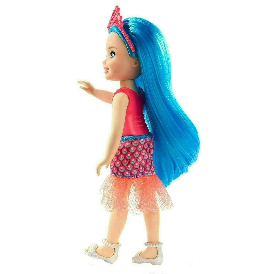 image 1 of Barbie Dreamtopia 14 cm Chelsea Sprite Doll With Blue Hair