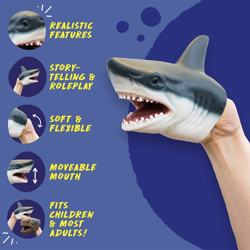 image 1 of Wild Thingz Shark Hand Puppet