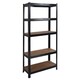 image 1 of House of Home Garage Racking 5 Tier Shelving Unit Boltless Heavy Duty Metal Shelf Shed Storage | Black