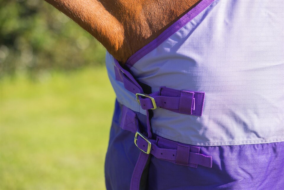 image 1 of eQuitack 600D Waterproof Horse Turnout Rug 0g No Fill Regular Neck Lavender/Purple 6'0''