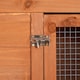 image 7 of 88cm x 1.79m Samuel Alexander Large Wooden Outdoor Hutch for Small Animals with Run