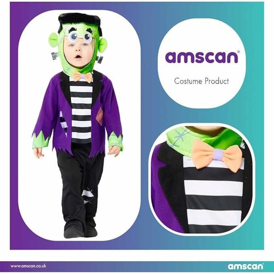 image 1 of Little Frankie Halloween Fancy Dress Costume Age 6-8 Years
