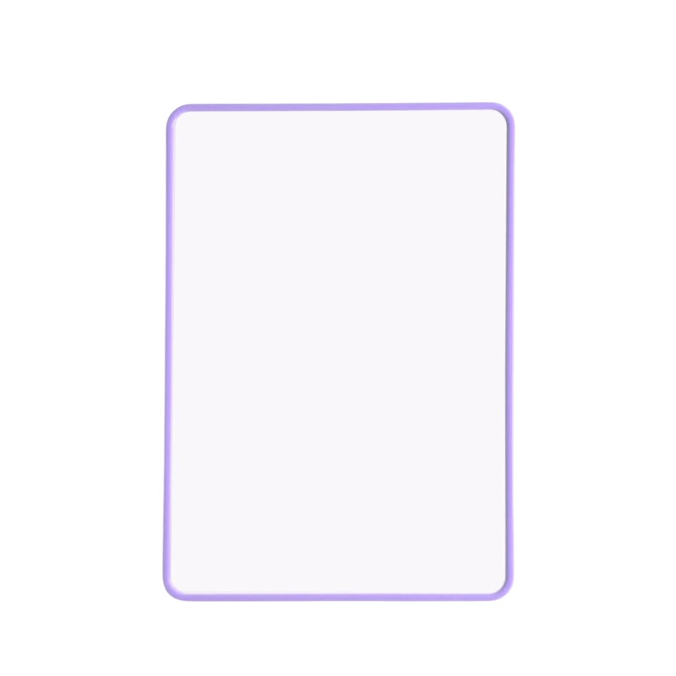 image 1 of Pack of 6 A4 Double Sided Magnetic Erasable MDF Plain Whiteboards With Purple Border | Purple | Purple