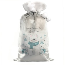 Personalised Polar Bear Christmas Sack