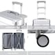 image 7 of Flight Knight Premium Travel Suitcase - 8 Wheels Built-in TSA Lock Aluminium Frame, ABS Hard Shell Carry on Check in Luggage - 100+ Airlines Approved Silver | Aluminium | Cabin Bag