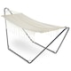 image 1 of VonHaus Beige Boho Fringe Hammock with Frame for Garden