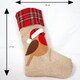 image 4 of Robin Design Christmas Stocking  Traditional Festive Character Stocking for Fireplace & Holiday Decor