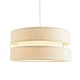 image 2 of Contemporary Quality Cream Linen Fabric Triple Tier Ceiling Pendant Light Shade