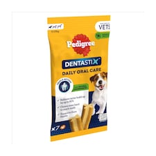 Pedigree Dentastix Daily Adult Small Dog Treats 7 x Dental Sticks 110g (Pack of 10)