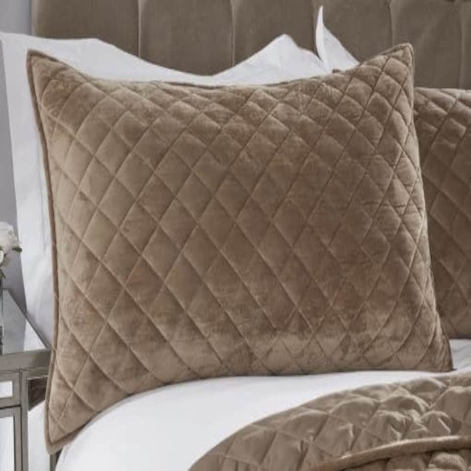 image 1 of Banbury Bedspread Taupe Brown | Brown