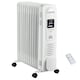 image 1 of HOMCOM 2500W Oil Filled Portable Radiator Heater w/ Remote Control - Black