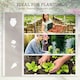 image 7 of Outsunny 3 Tier Wooden Garden Planters with Trellis for Vine Climbing Plants