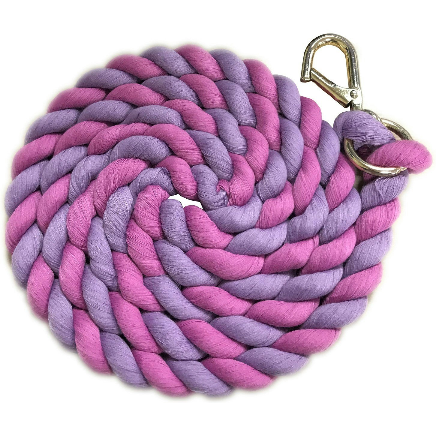 Shires Two Tone Horse Lead Rope - Pink/Lilac - One Size