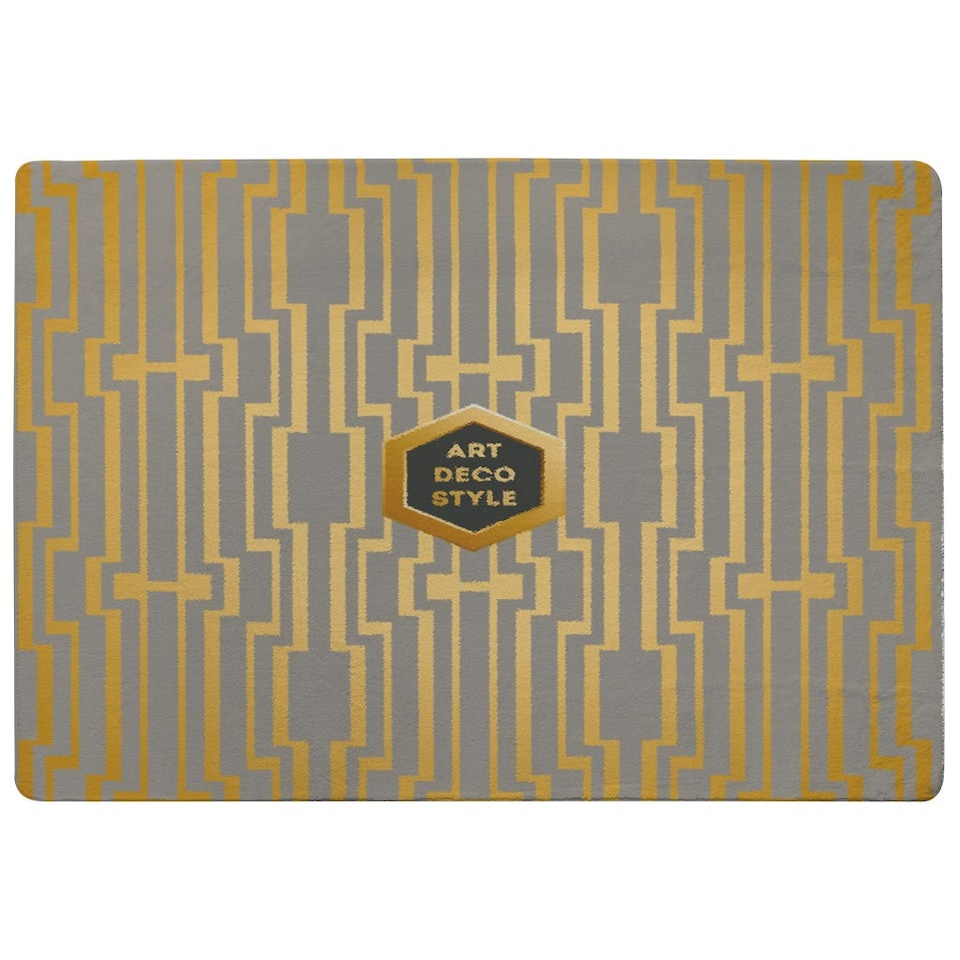 image 1 of Art Deco Style (Rug) Gold | XL: 160x230cm