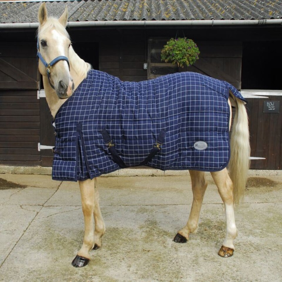 Rhinegold Denver Quilt White | Colour: Navy/White
Size: 6ft 0