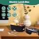 image 7 of Alivio Electric Lunch Box with 1.5L Stainless Steel & 0.5L Plastic Container, Quick Heating, Leak-Proof (Black)