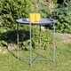 image 6 of Harbour Housewares Round Steel Tray Table - Matt Grey