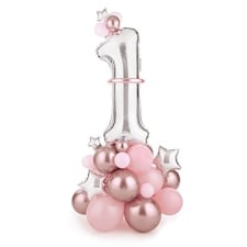 Pink First Birthday DIY Premium Balloon Kit