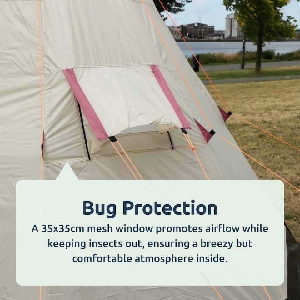 image 1 of 2-3 Person Teepee Camping Tent – Portable Outdoor Shelter