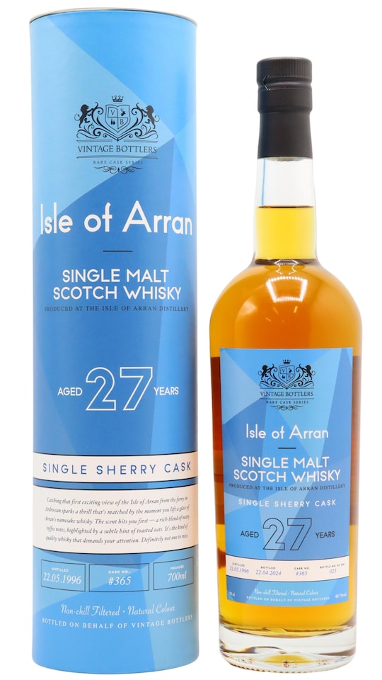 Arran - Vintage Bottlers Single Cask No. 365 1996 27 year old Whisky