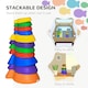 image 4 of Outsunny Kids Balance Stepping Stones - Multicoloured