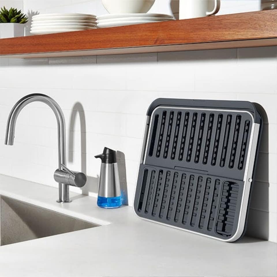 image 1 of OXO Good Grips Folding Dish Rack
