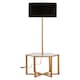 image 1 of Interiors by Premier Floorstanding Lamp, Adjustable Modern LED Standing Light, Slim Metal Frame Floor Lamp for Living Room Gold