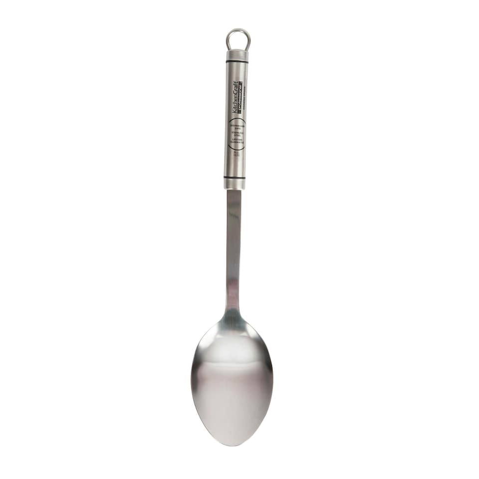 image 1 of KitchenCraft Cooking Spoon Silver Stainless Steel