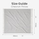 image 6 of Large Cotton Chevron Herringbone Sofa Throw Blanket - 150 x 200cm | Silver | Light Grey | One Size | 1