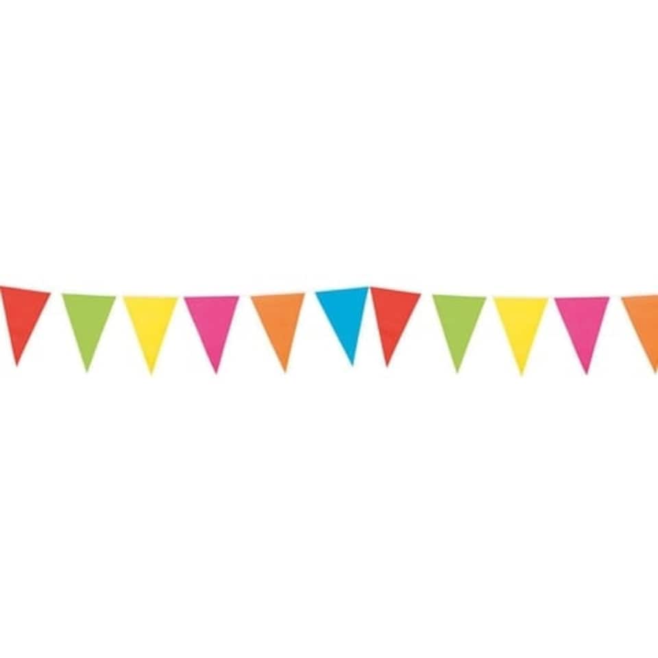 Multi-Colour Plastic Pennant Bunting 10m