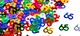 image 4 of 4 Packs of 65th Multicolor Confetti